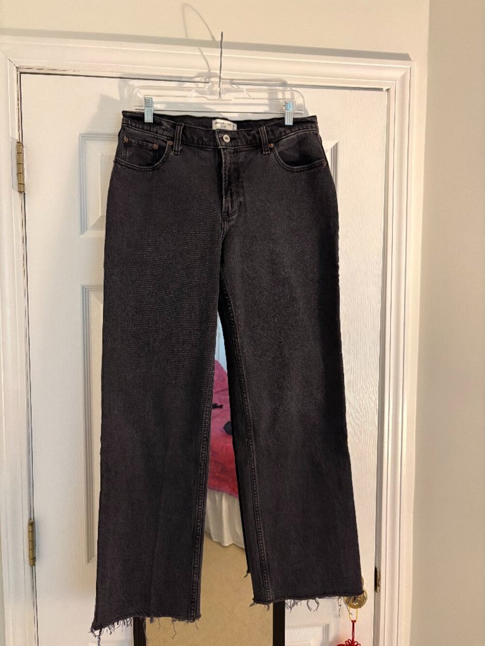 Abercrombie Baggy Low Rise Jeans Black Wash